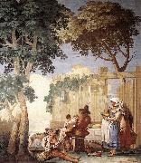 TIEPOLO, Giovanni Domenico Family Meal  kjh oil painting on canvas